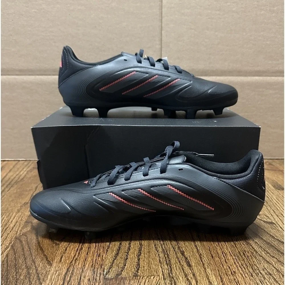 Adidas Copa Pure 3 Club FG/MG Black Red Soccer Futbol Cleats (IE1176) Men Sz 11